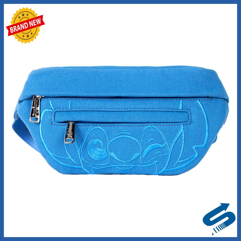 Canvas Waist Pack With Adjustable Strap And Front Pocket